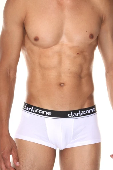 Beyaz Kısa Hipster Erkek Boxer 3302