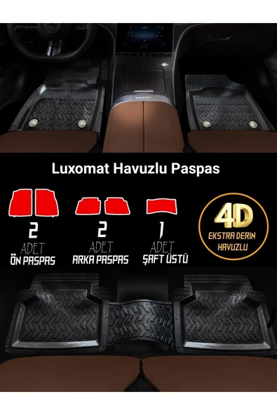 HAVUZLU PASPAS OTO PASPAS 5 PARÇA KOKULU LUX LUXOMAT PASPAS