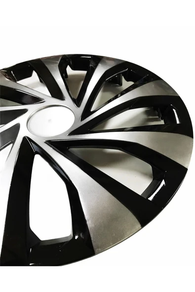 Toyota Corolla 16 inç Kırılmaz 4 Adet 1 Takım Siyah Gri Jant Kapağı Seti 6810Çifttoyota - 3