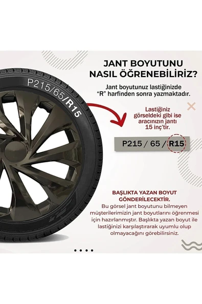 Fiat 16 INC SİYAH JANT KAPAĞI KIRILMAZ 6810syhfiat - Resim 2