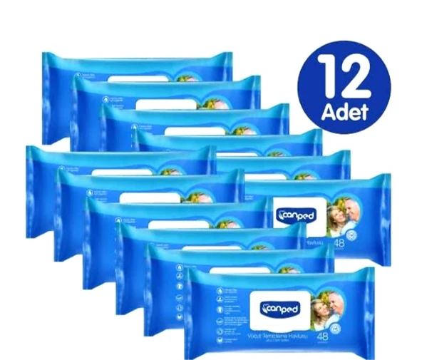 CANPED Vücut temizleme havlusu 48 lix 12  paket