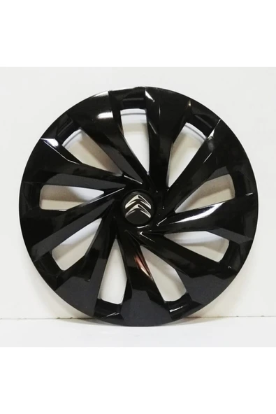 Citroen 16 Inç Piano Black Jant Kapağı 4 Adet Amblem Hediye 6810syhcitroen