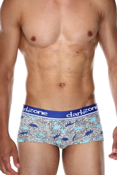 Dinazor Desenli Kısa Hipster Erkek Boxer 3314