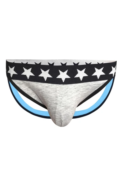 Erkek Arkası Açık Gri Jockstrap 6763