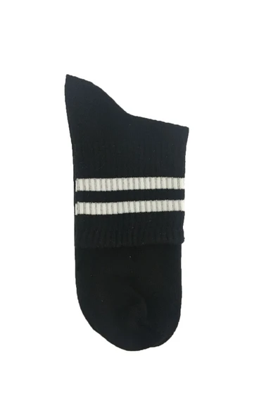 Siyah Kısa Tenis Çorap 0021-1