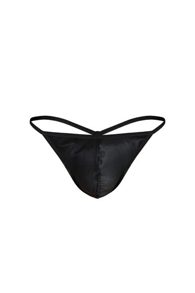 Erkek Deri String 6691 Siyah