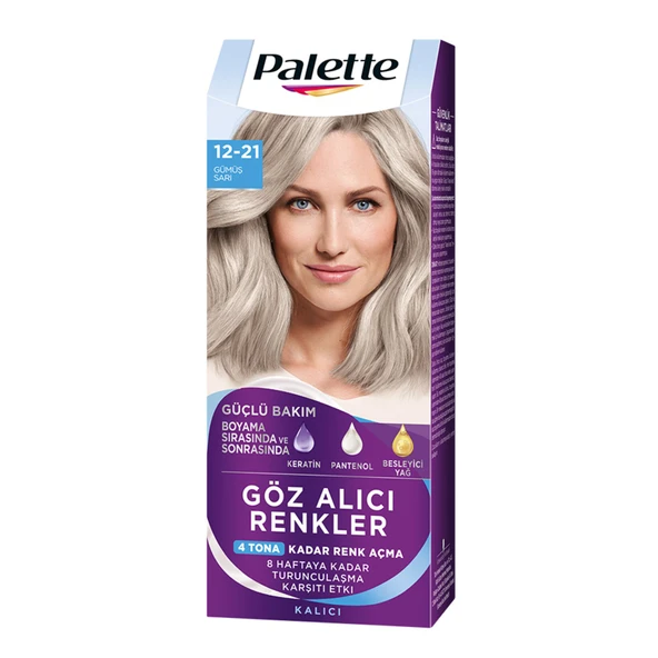 Palette Icc 12-21 Gümüş Sarı Renk Açıcı Saç Boyası 110 Ml