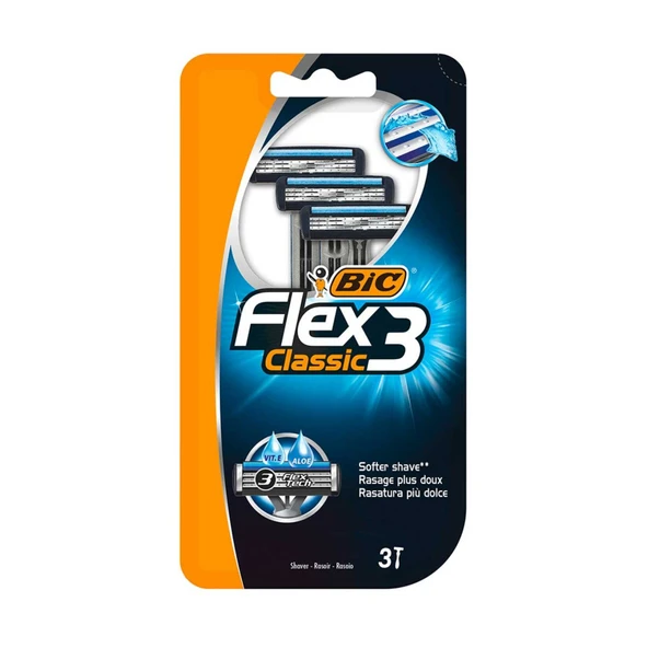 BIC Flex3 Classic 3'lü Blister