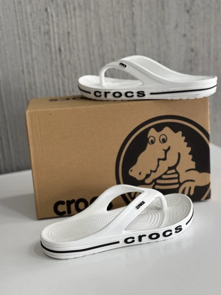 CROCS BAYABAND PARMAK ARASI ERKEK TERLİK BEYAZ
