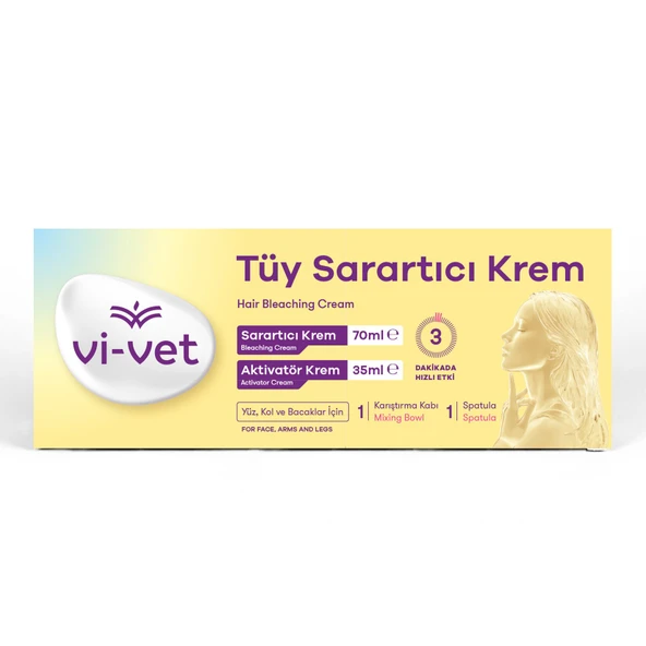 Vi-Vet Tüy Sarartıcı Krem 70 Ml + 35 Ml