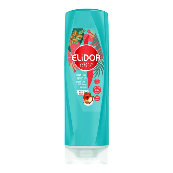 Elidor Saç Bakım Kremi Argan Yağı ve Hibiskus Özü 350 ml