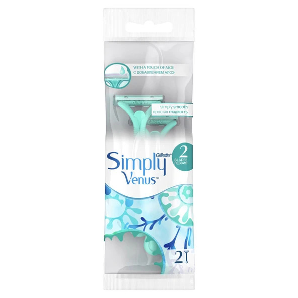 Gillette Simply Venus 2 Kullan At Kadın Tıraş Bıçağı 2 Adet