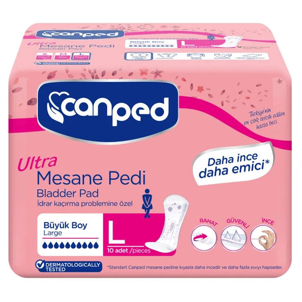 Canped Ultra Mesane Pedi Büyük 10'Lu