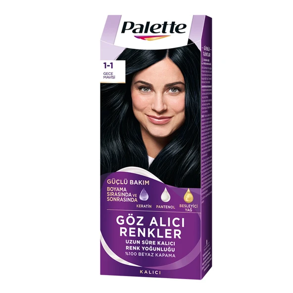 Palette Icc 1-1 Gece Mavisi Saç Boyası