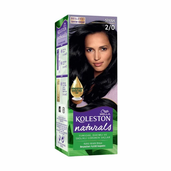 Wella Koleston Naturals Saç Boyası 2/0 Siyah