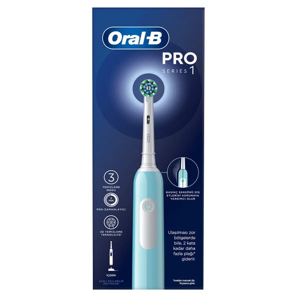 Oral-B Şarjlı Diş Fırçası Pro1 Turkuaz