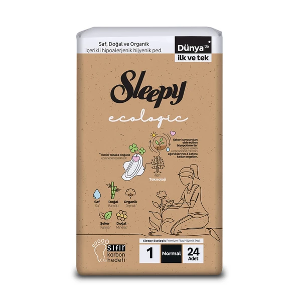 Sleepy Ecologic Soft Hijyenik Ped Normal 24'lü