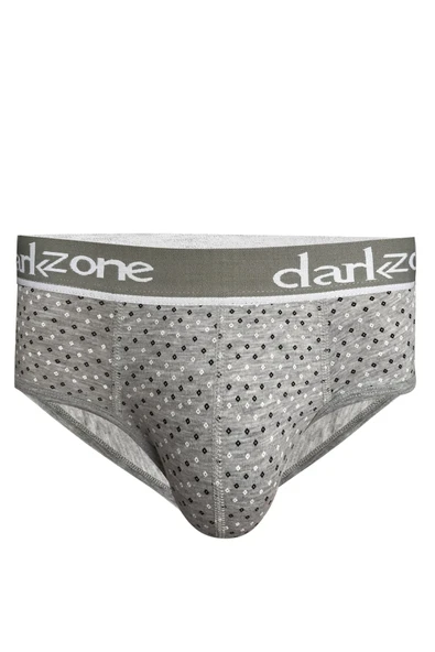 Kare Desenli Gri Erkek Hipster Slip 6130