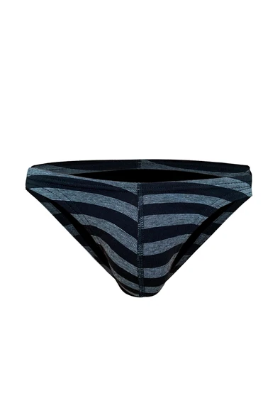 Çizgili Siyah Fit Erkek Slip 6476