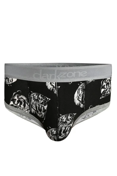 Erkek Kaplan Desenli Siyah Hipster Slip 6125
