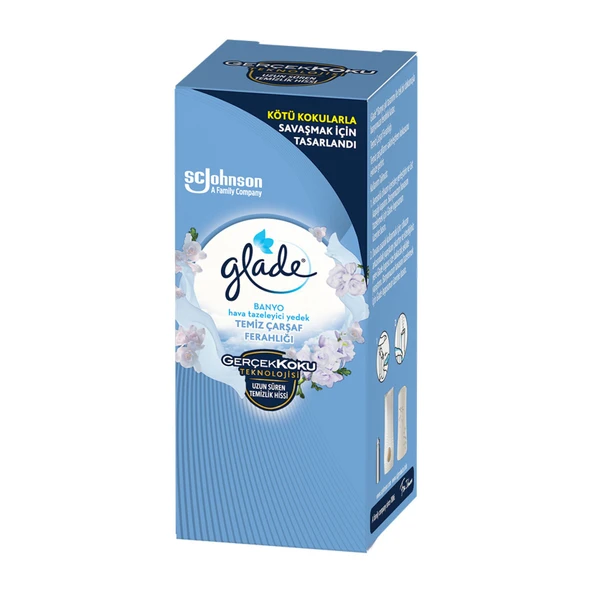 Glade Banyo HavaTazeleyici Yedek Temiz Çarşaf Ferahlığı 10ml