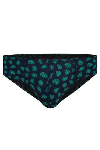 Kozalak Desenli Yeşil Fit Erkek Slip 6482