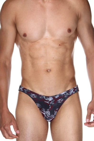 Desenli Renkli Erkek Fit Slip 6490