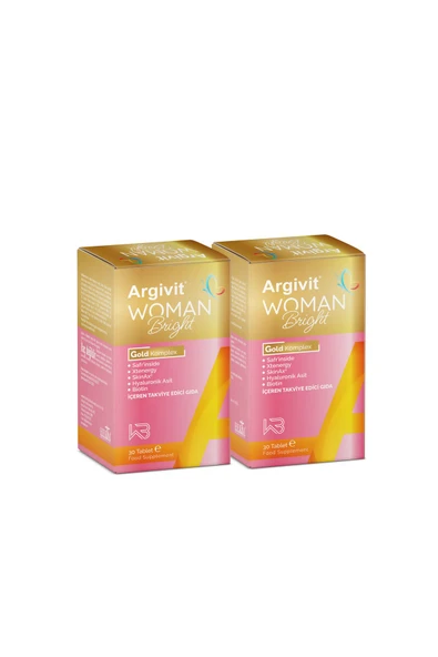 Woman Bright Gold Kompleks 2'li Paket - Biotin, Niasin, Çinko (SAFR’İNSİDE) Takviye Edici 30 Tablet
