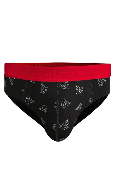 Erkek Köpekbalığı Desenli Siyah Pamuklu Slip 6339 ürün görseli