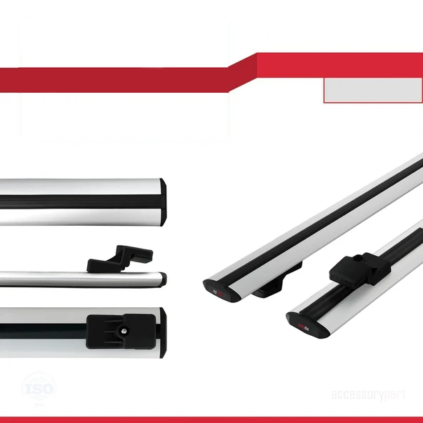 Ara Atkı Tavan Barı Basic Model 118cm Gri (2 Adet) - 2