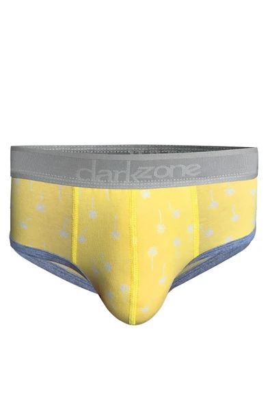 Sarı Desenli Erkek Hipster Slip 6126