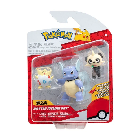 POK 95155-K Pokemon Battle 3'lü Figür Seti - 2