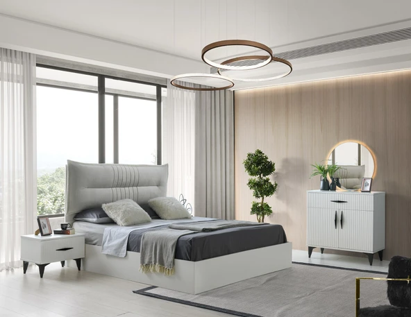 LADİN MDF YATAK ODASI TAKIMI - Resim 2