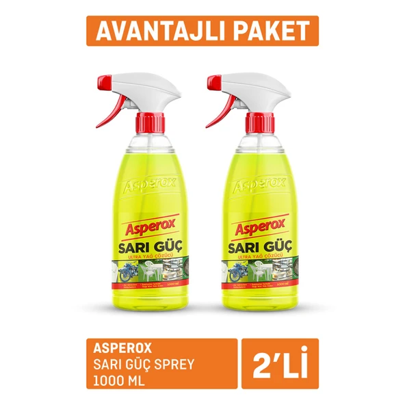Asperox Sarı Güç Sprey 2 x 1L