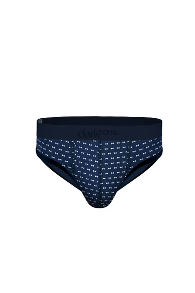 Lacivert Papyon Desenli Erkek Hipster Slip 6132
