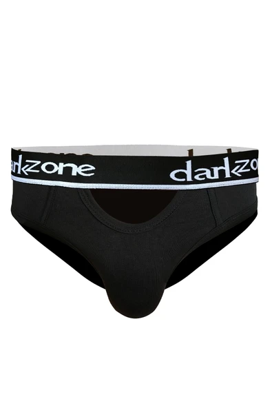 Önü Açık Siyah Erkek Slip 6251