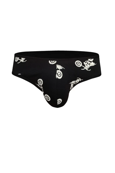 Motorsiklet Desenli Lacivert Erkek Slip 6542