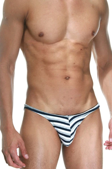 Çizgili Erkek Fit Slip 6424