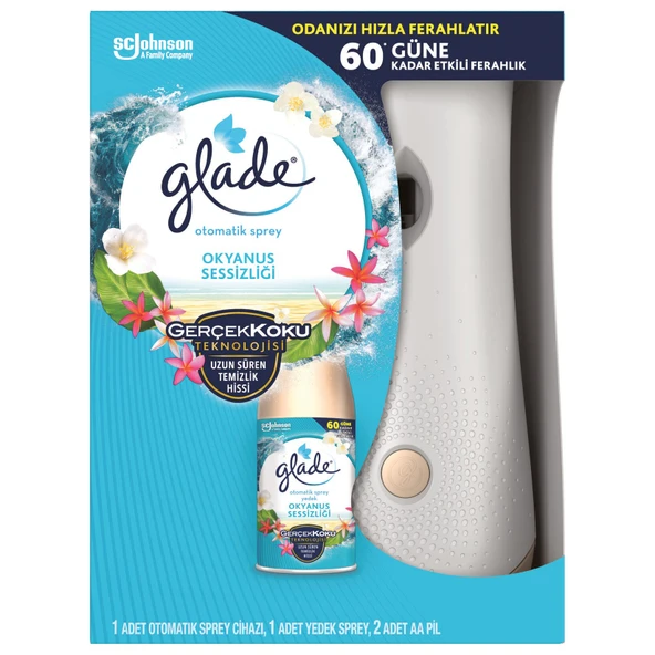 Glade Otomatik Sprey Kit Okyanus Sessizliği 269ml