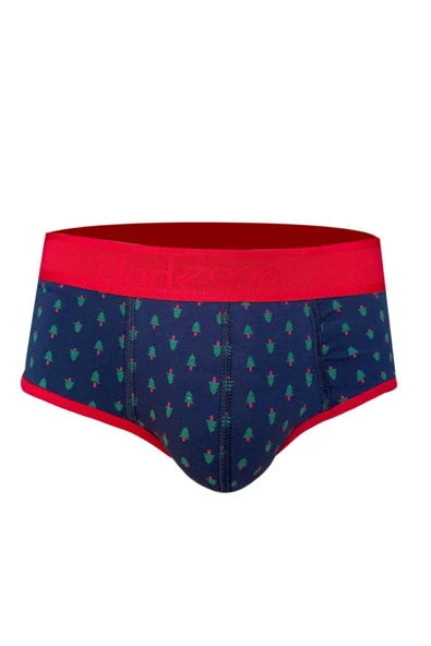 Çam Ağacı Desenli Lacivert Erkek Hipster Slip 6122