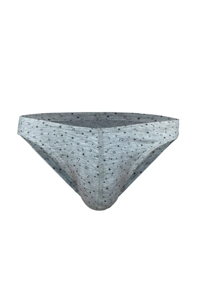 Desenli Slim Fit Gri Erkek Slip 6477