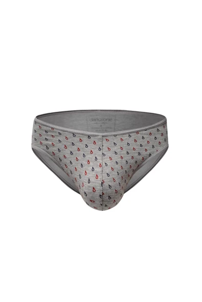 Erkek Likralı Damla Desenli Gri Slip 6548 ürün görseli