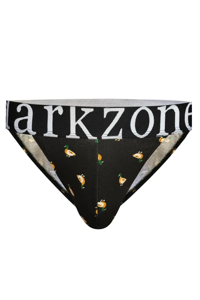 Geniş Lastikli Ördek Desenli Siyah Erkek Slip 6198 ürün görseli