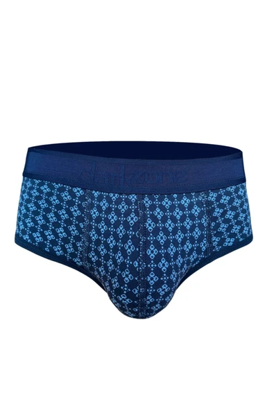 Erkek Çiçek Desenli Lacivert Hipster Slip 6123