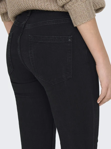 ONLY Bayan Paçası Püsküllü Skinny Kot Pantolon 15336727