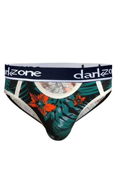 Önü Açık Çiçek Desenli Yeşil Erkek Slip 6270