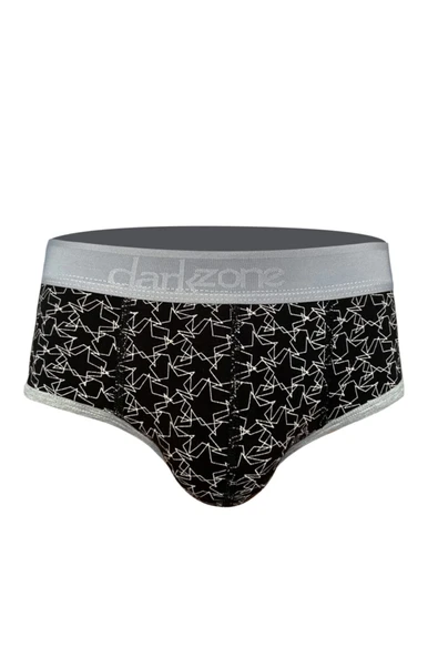 Yıldız Desenli Siyah Erkek Hipster Slip 6121
