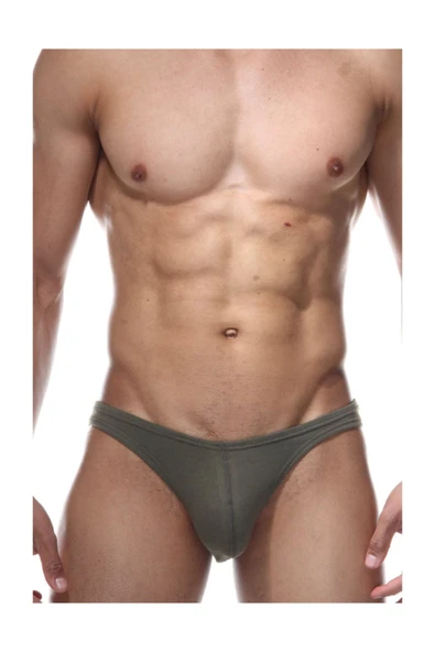 Slim Fit Haki Erkek Slip 6462