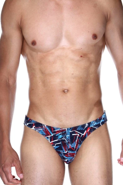 Çizgi Desenli Renkli Erkek Fit Slip 6488 ürün görseli