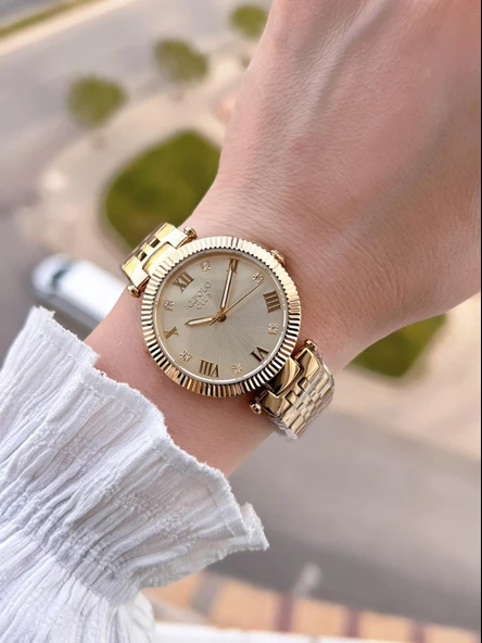 Jg.Polo Club Çelik Kasa & Kordon Kararma Ve Renk Atma Yapmaz Kadın Kol Saati+Bileklik JG01360.1 - Resim 2